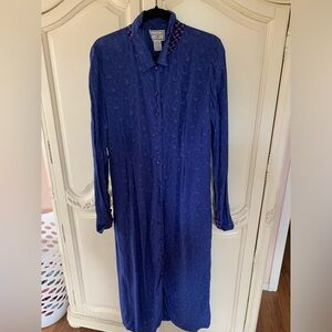 April Cornell blue dress size L
